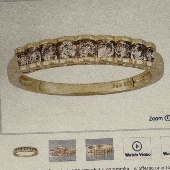 Champagne diamond 14k ring - Picture 4 of 11